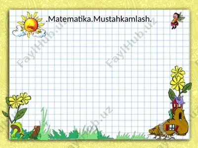 1-sinf matematika 10.04.2020 — PPTX