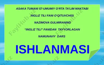 5-6 sinflar uchun slaydli ishlanma — PPTX