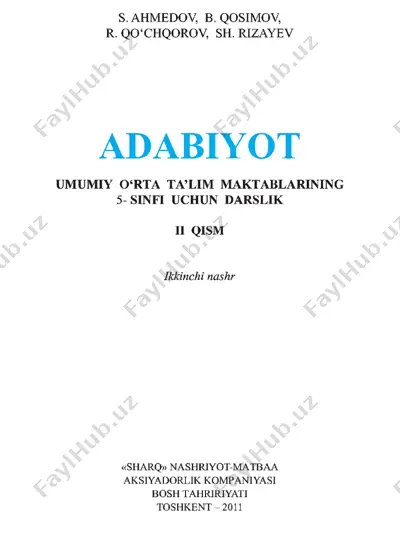 adabiyot 5-2 [@darsliklar] — PDF