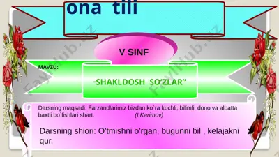 5-sinf ona tili — PPTX