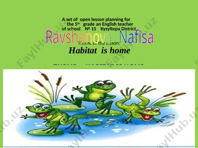 s.s.5-sinf habitat is home — PPTX