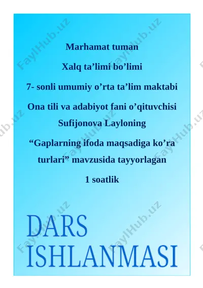 gap ifod 5sinf — DOCX