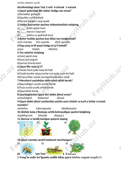 @talim_fidoiylari_kanali_atrofimizdagi_olam_test_1_sinf_4_chorak — DOCX