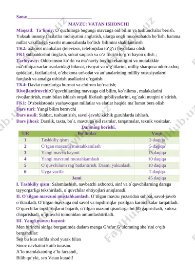 tarbiya_1_sinf_konspekt_2020_2021_o`quv_yili_uchun_yangi_to`liq — DOCX
