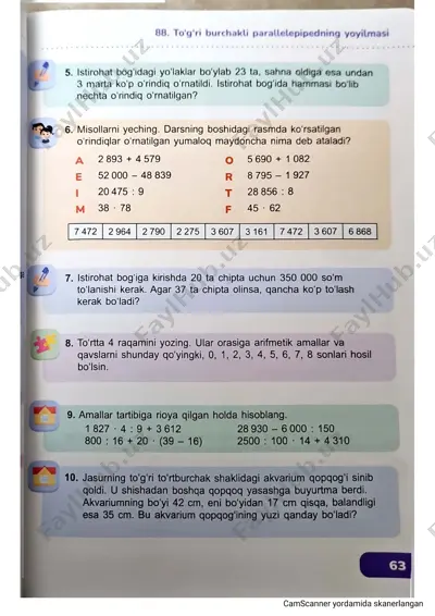 matematika 3- chorak 87-95 yakuniy darsgacha — PDF