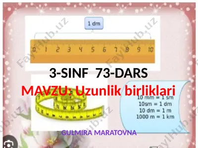 3-sinf 73-dars — PPTX