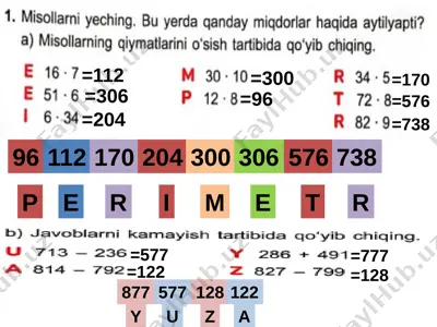 3-sinf matematika 9-dars — PPTX