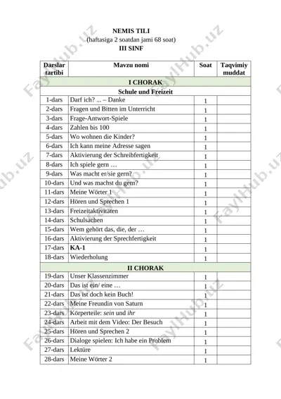 3-sinf_nemis tili — DOCX
