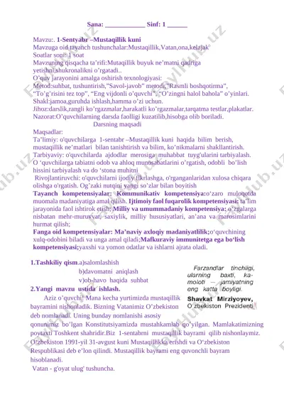 1-sinf odobnoma yangi 2019-2020 yillik konspekt to`liq(1) — DOCX