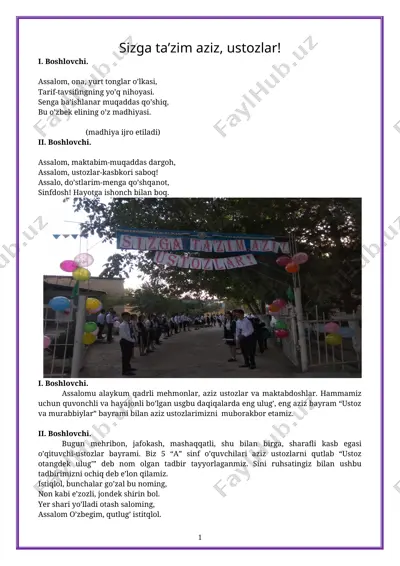 ustoz va murabbiylar kuni — DOC