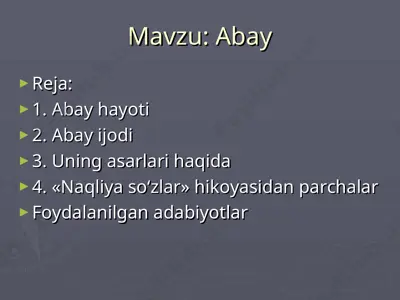 abay — PPT