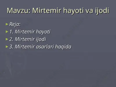 mirtemir — PPT