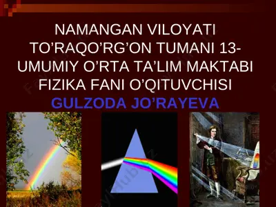 13-maktab gulzoda ravshanovna jo‘rayeva — PPT