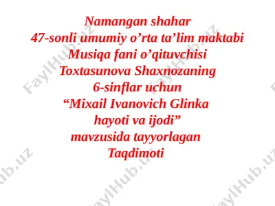 m.i.glinka47 — PPTX