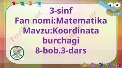 3-s.koordinata burchagi.3-d. — PPTX