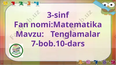 3-s.tenglamalar.10-d — PPTX