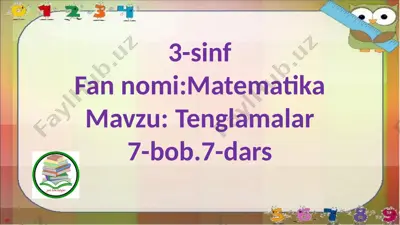 3-s.tenglamalar.7-b.7-d. — PPTX