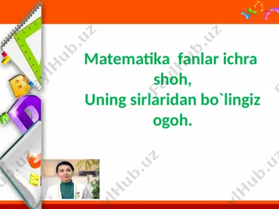 matematika 3-sinf qo`shimcha top — PPTX