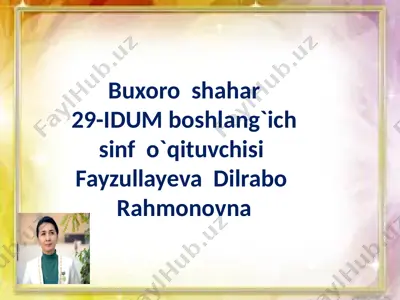matematik fikrlash -buyuk ishlarning boshlanishidir — PPTX