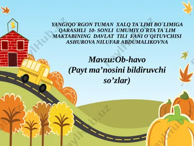ob- havo slayd — PPT