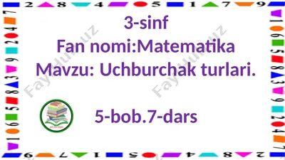 3-s.uchburchak turlari — PPTX