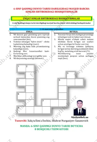 sonli boshqotirmalar-6-sinf — PDF