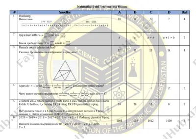 matematika 6-sinf — PDF