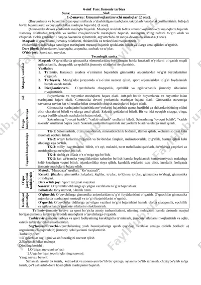 6_sinflar_u — DOCX