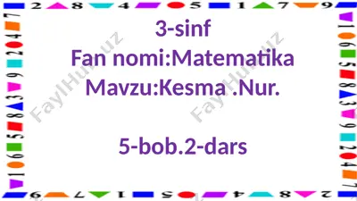 3-m.kesma .nur.2-m. — PPTX