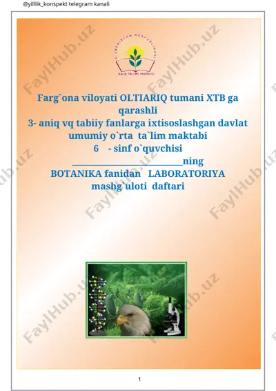 6_sinf_laboratoriya_mashguloti_dafta — DOCX