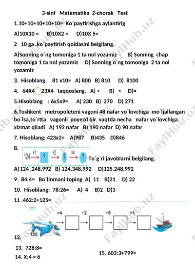 3-sinf.2-chorak.nazorat ishi — DOCX