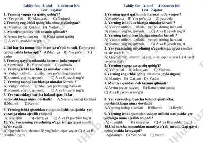 tabiiy fan test 3-sinf 4-ni ergasheva d — DOCX