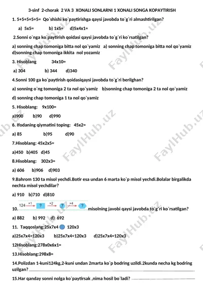 3_s_2xonali_va_3_xonali_sonni_1xonali_songa_ko`paytirish_test — DOCX