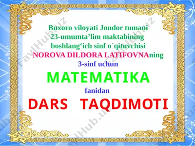 matematika — PPTX