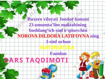 uch xonali sonlar (5-mavzu) — PPTX
