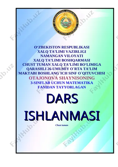 3 uch xonali sonlarni raqamlash — DOC