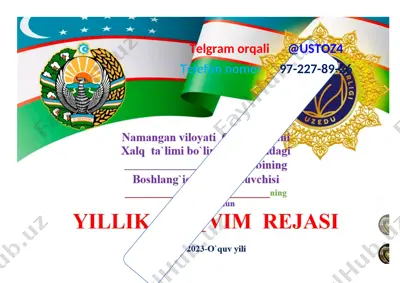 3- sinf iish rejalari 2022-2023 — DOCX
