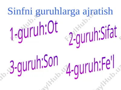 so'z turkumlari masha bilan — PPTX