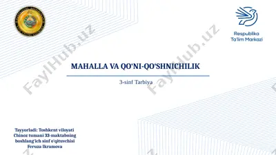 3-sinf tarbiya — PPTX