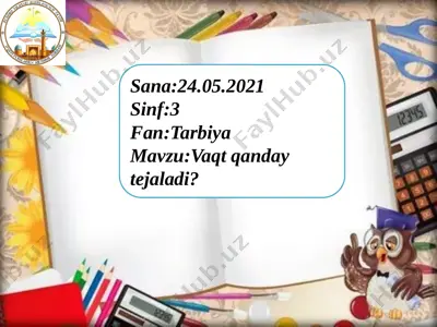 3-sinf tarbiya — PPTX