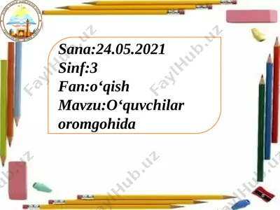 o`qish 3-sinf — PPTX
