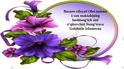 3-sinf ona tili — PPTX