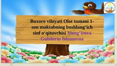 3-sinf ona tili (2) — PPTX