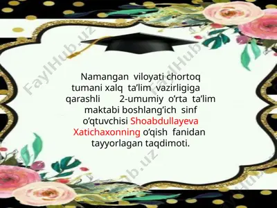 shoabdullayev xaticha — PPTX