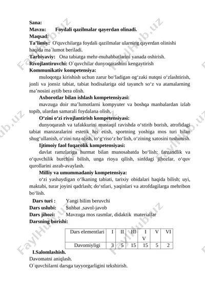 6-dars foydali qazilmalar qayerdan olinadi — DOCX