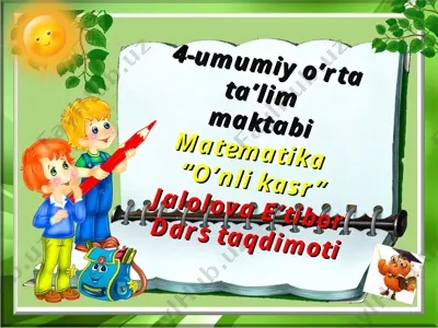 o'nli kasr — PPT