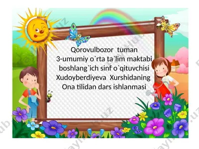 ona tili 3 — PPTX