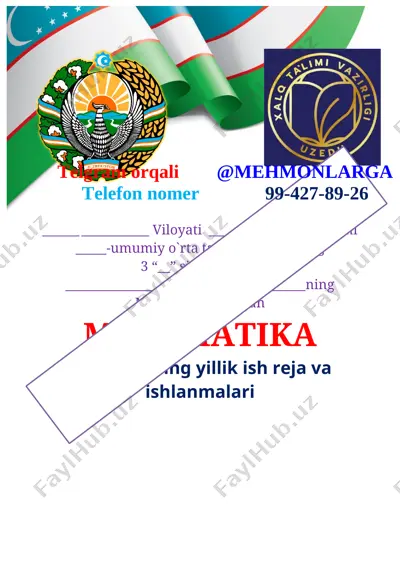3_sinf_mmatematika_tugarak_34_soatlikki2021_2022_yil_100%_2 — DOCX