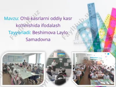 matematika fanidan ishlanma — PPTX