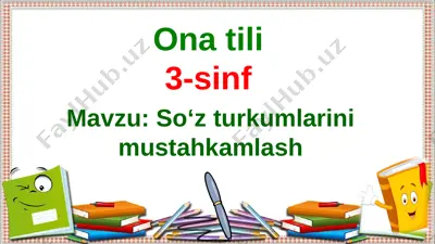 3-sinf ona tili 402 mashk — PPTX